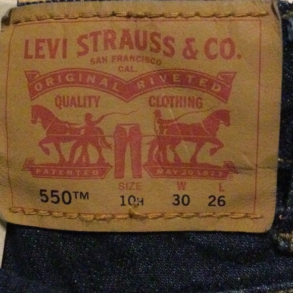Levis 550 Boys jeans size 10 Husky 30 x 26 adjustable waistband relaxed fit - Picture 6 of 6